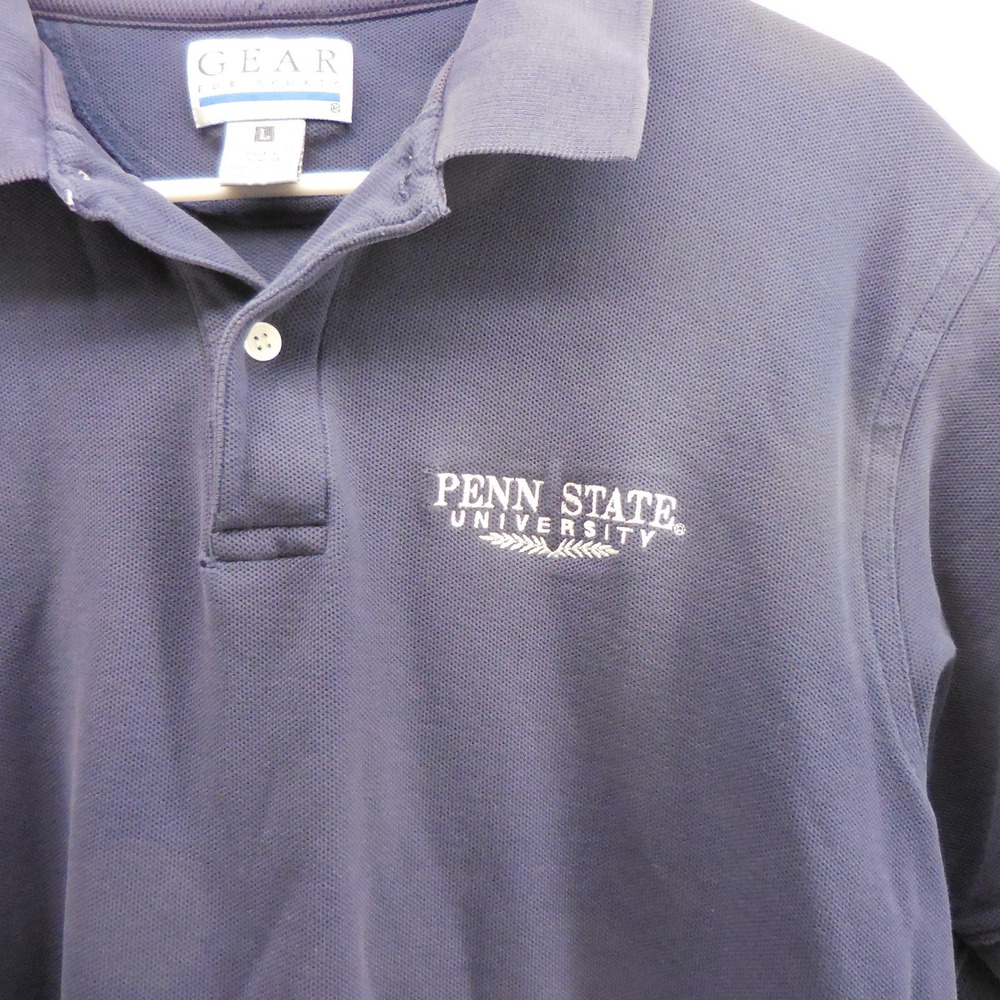 Gear For Sports Penn State University Polo Shirt Navy Blue Embroidered Large - Picture 3 of 5
